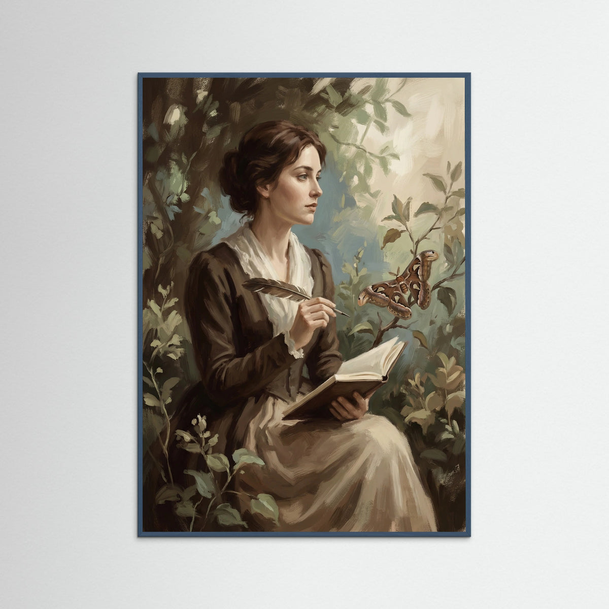 Teal Wood Fridas Parrots