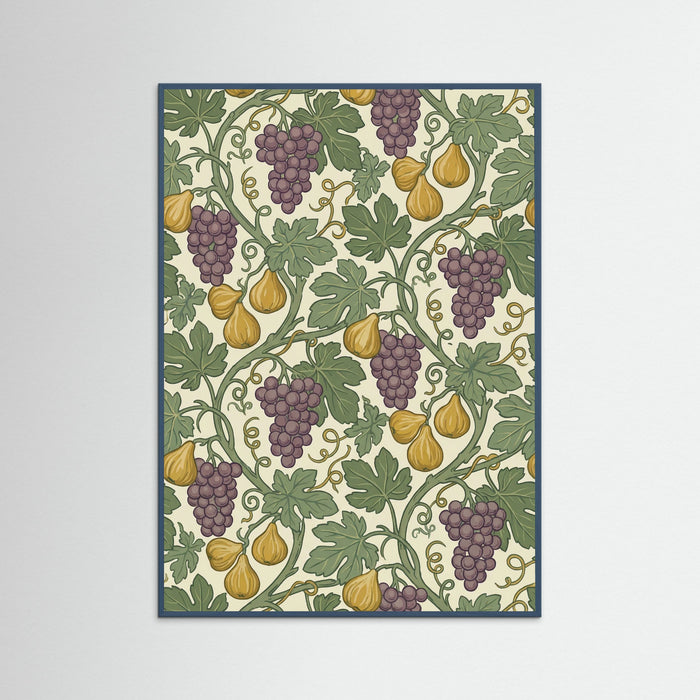 Teal Wood Garden Trellis Motif