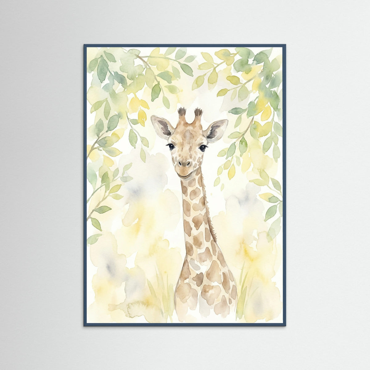 Teal Wood Gentle Baby Elephant