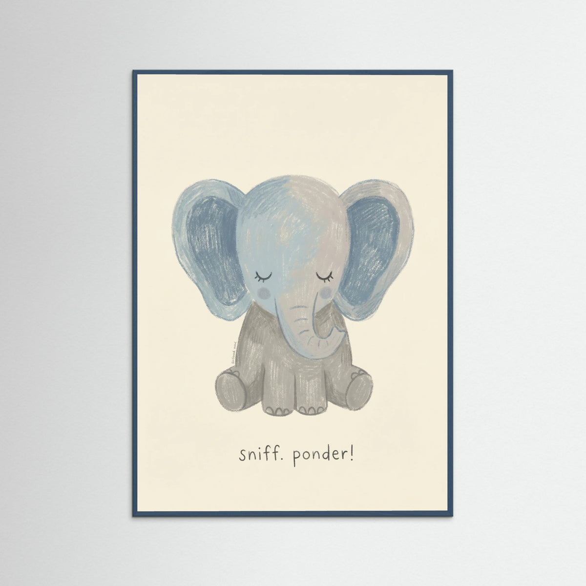 Teal Wood Gentle Lion Cub