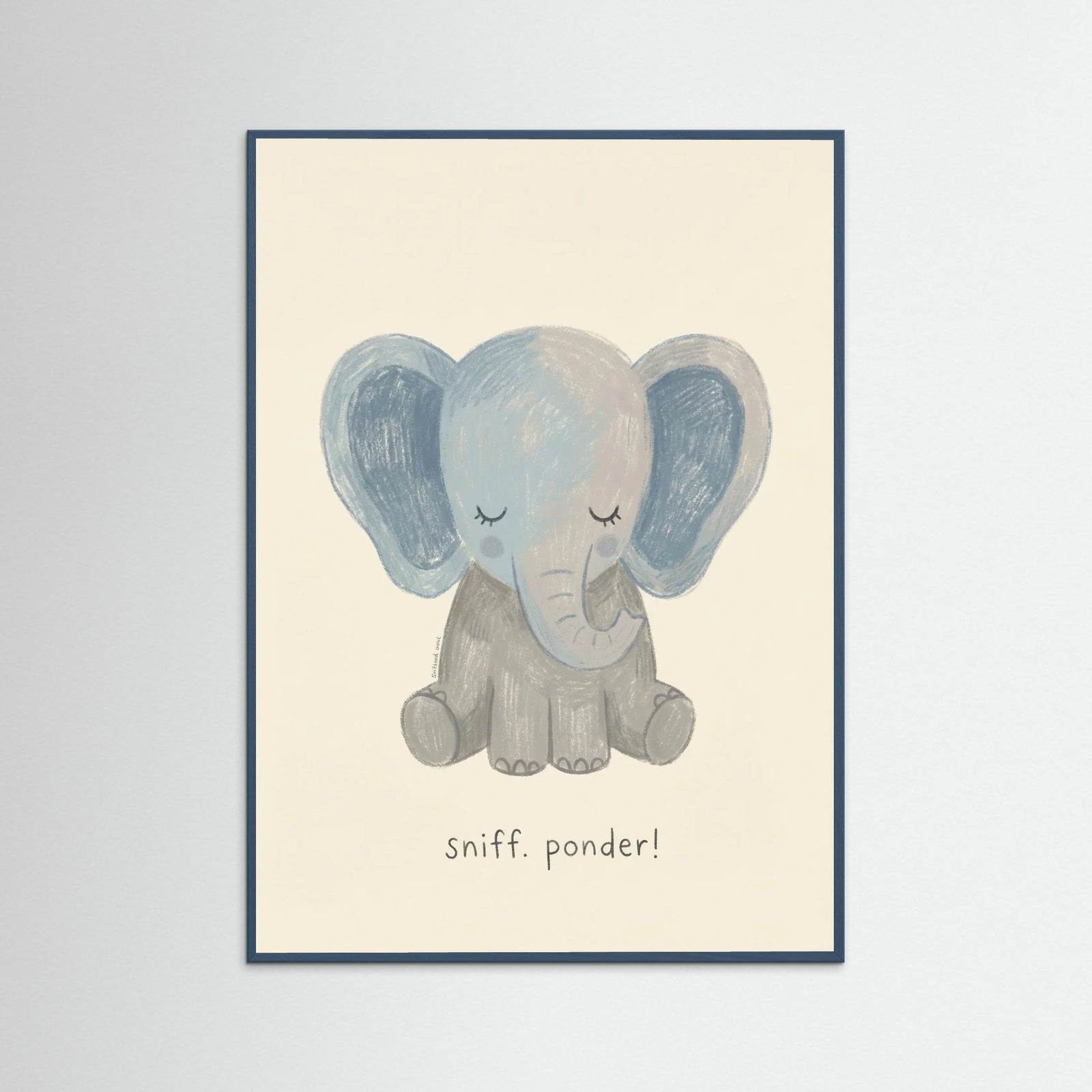 Teal Wood Gentle Lion Cub