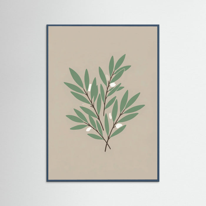 Teal Wood Gentle Magnolias