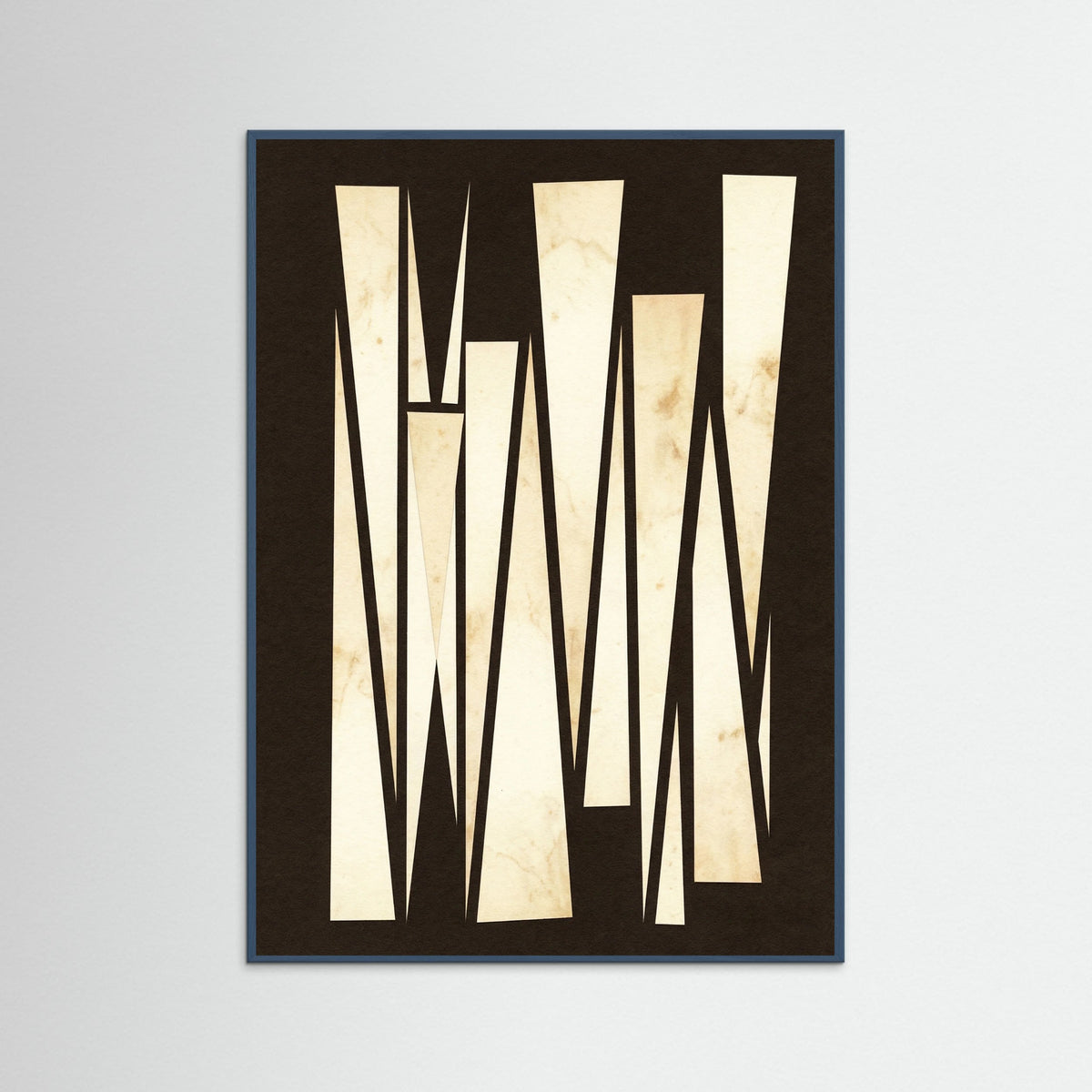 Teal Wood Geometric Contrasts