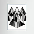 Teal Wood Geometric Facets