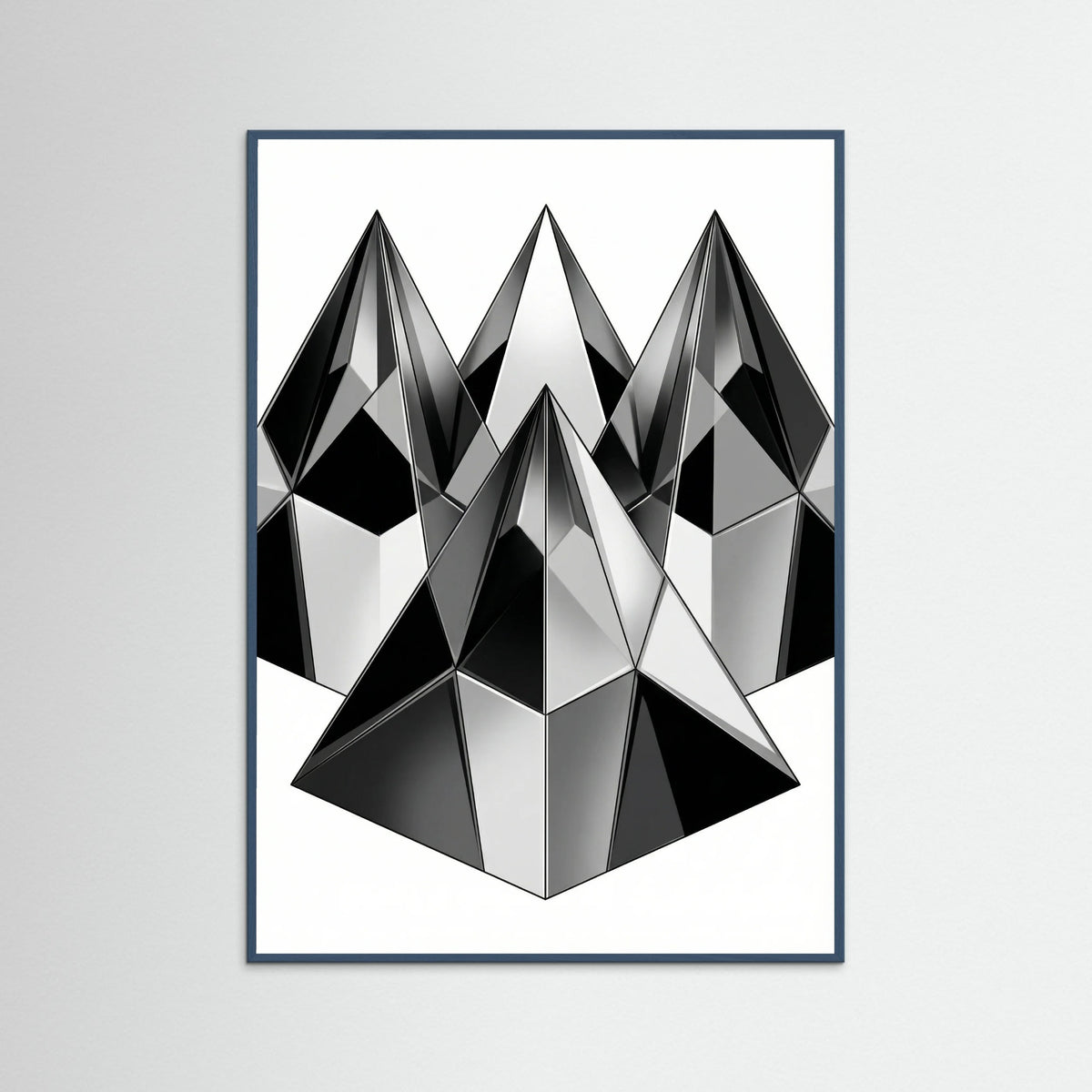Teal Wood Geometric Facets