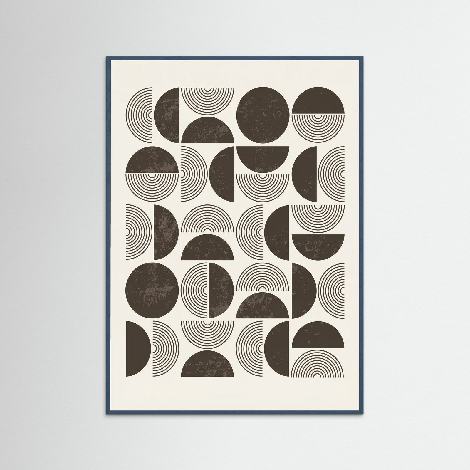 Teal Wood Geometric Rhythms