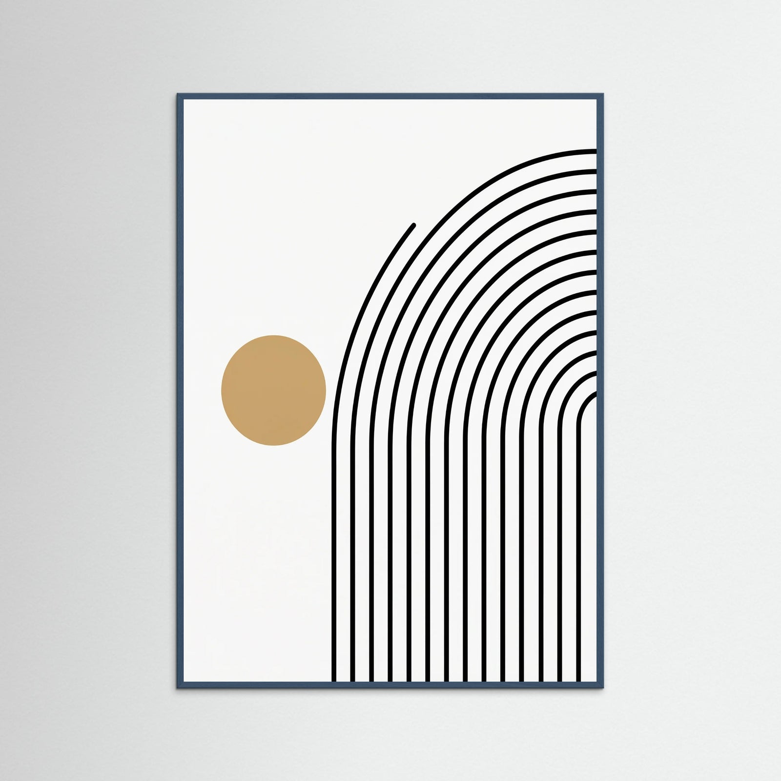 Teal Wood Geometric Stillness