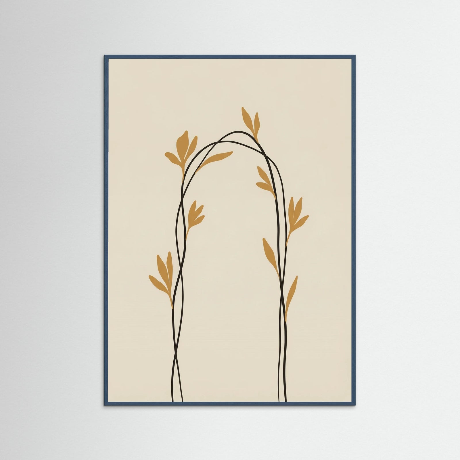 Teal Wood Golden Bloom Ascent