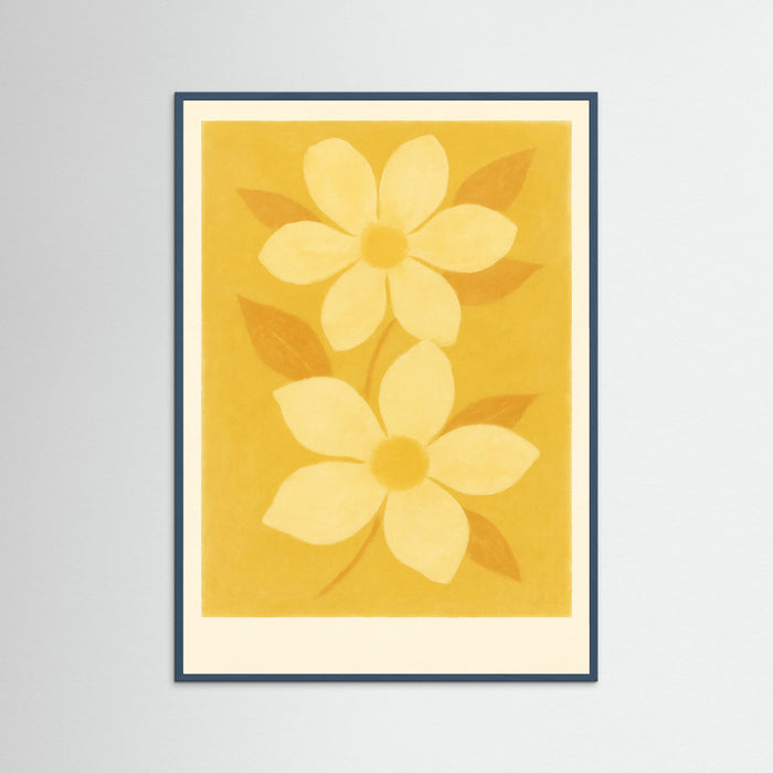 Teal Wood Golden Bloom