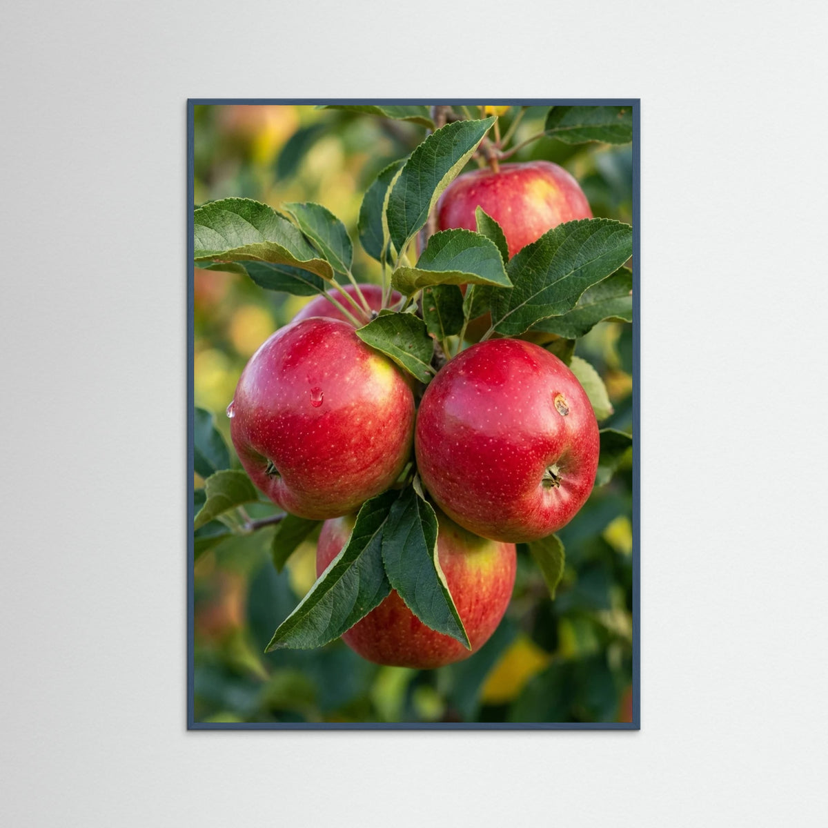 Teal Wood Golden Citrus Harvest