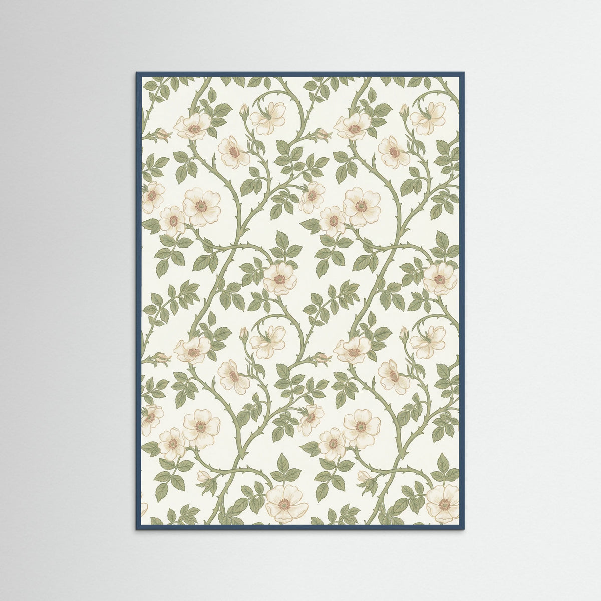 Teal Wood Golden Fruit Ornament