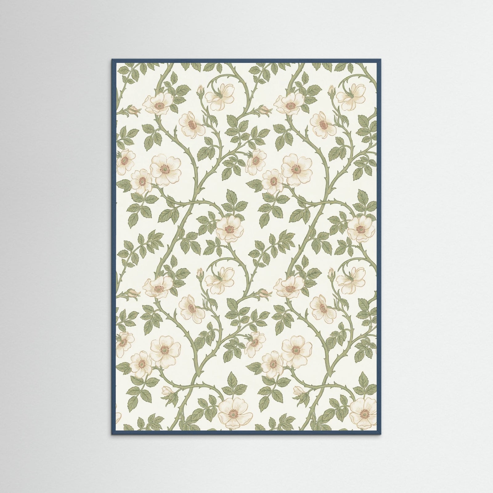 Teal Wood Golden Fruit Ornament