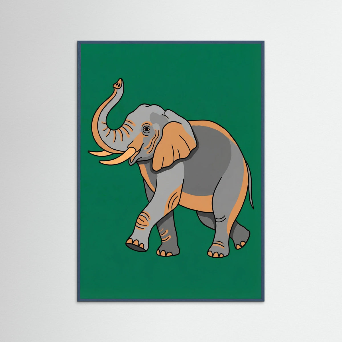 Teal Wood Golden Roar