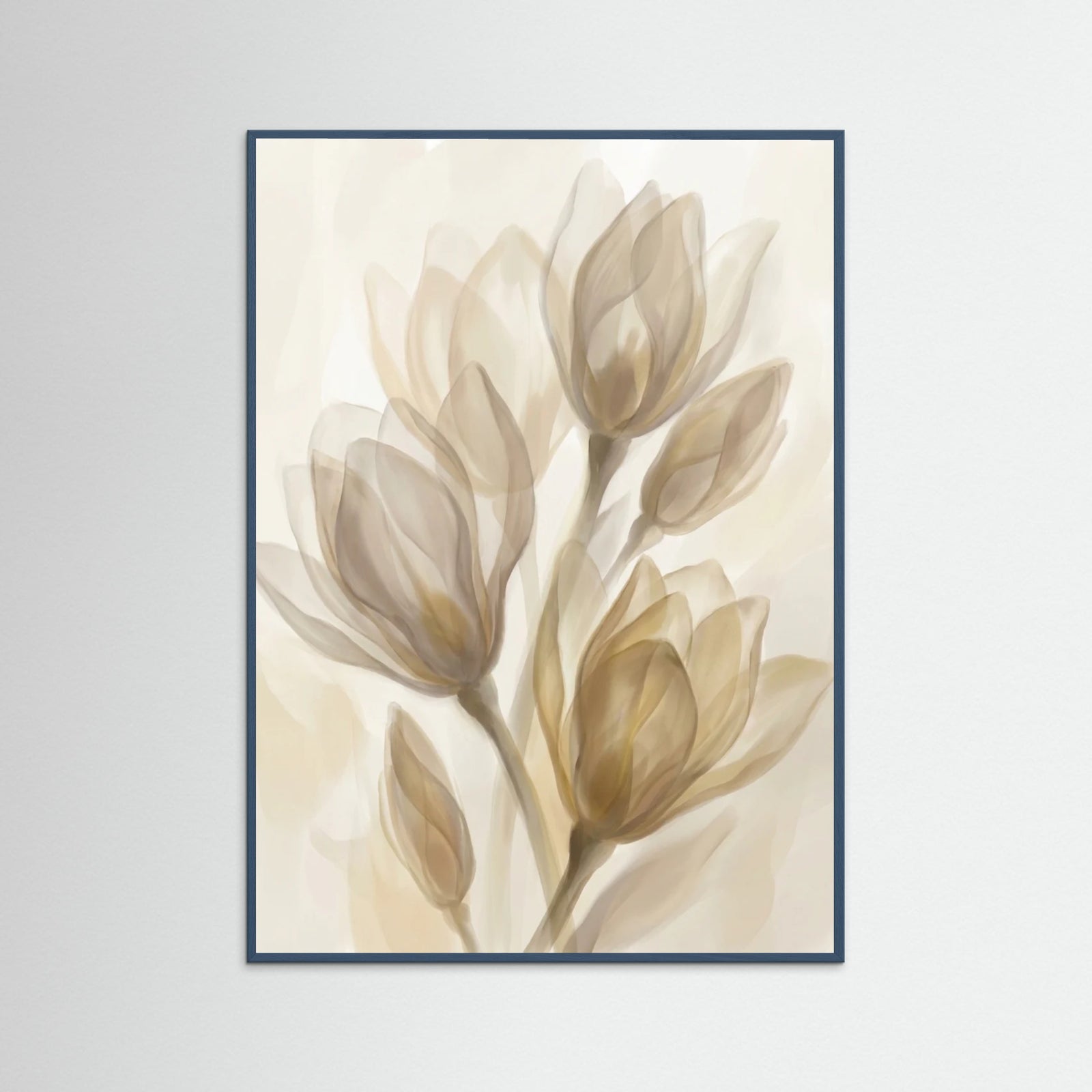 Teal Wood Golden Serenity