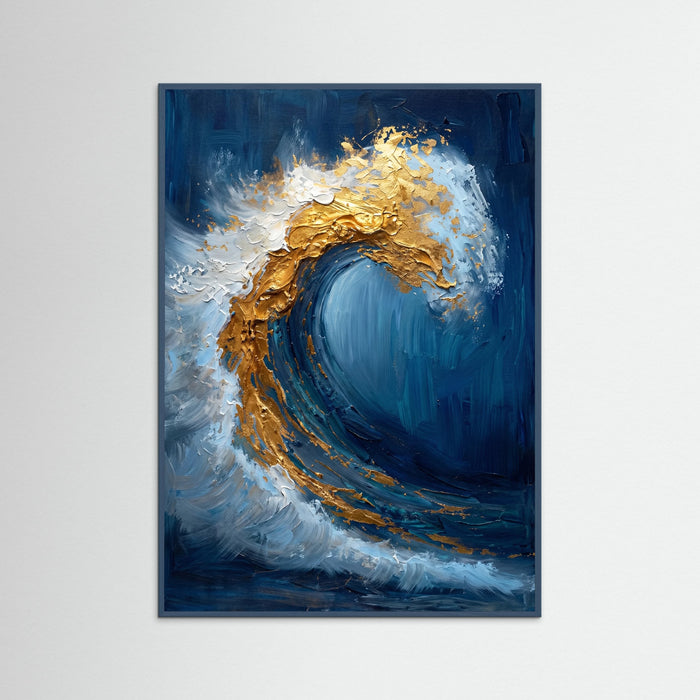 Teal Wood Golden Surge