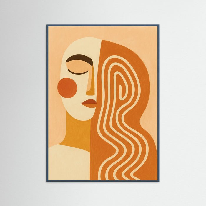 Teal Wood Golden Swirls