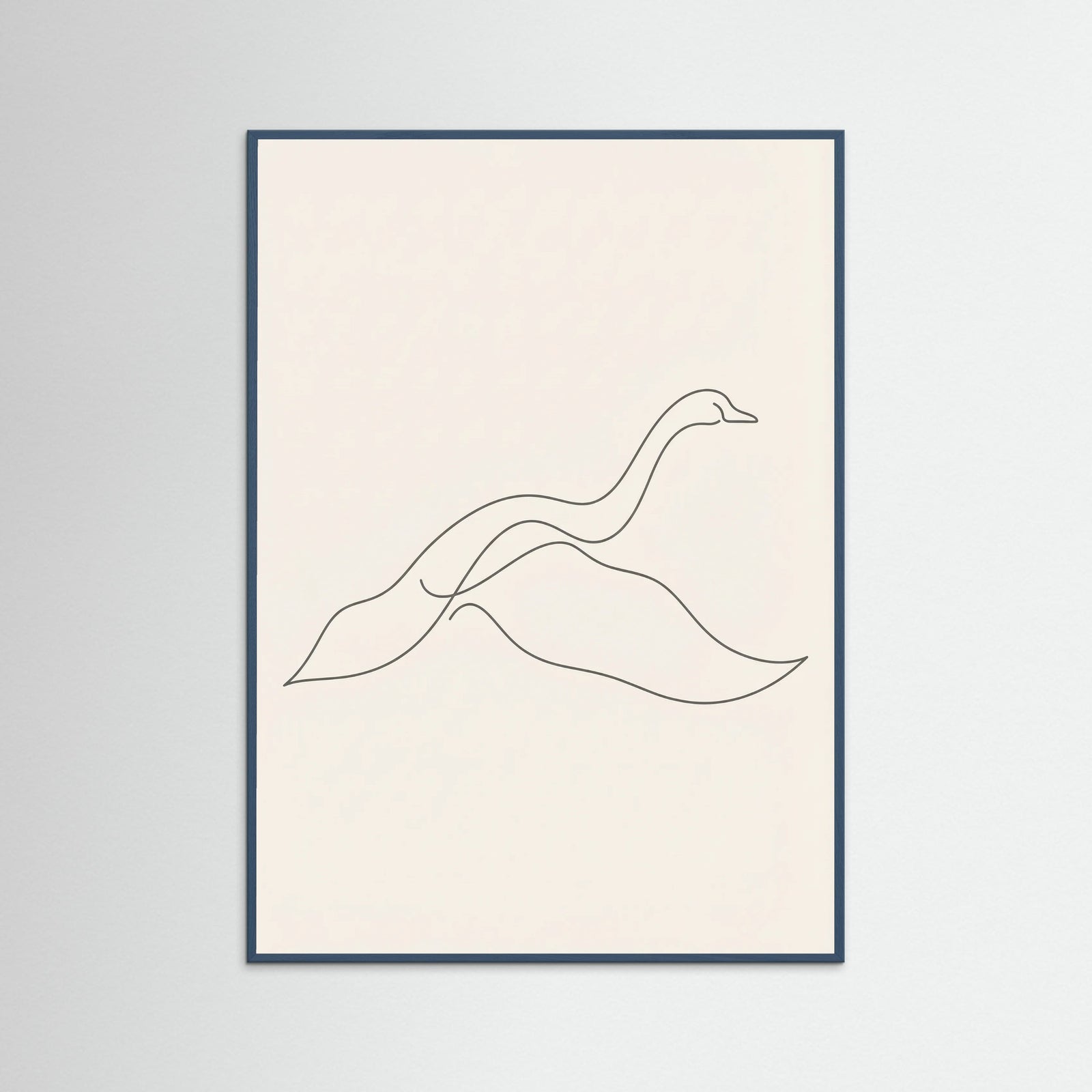 Teal Wood Graceful Line