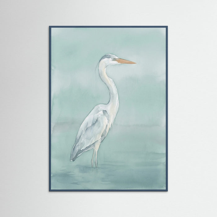 Teal Wood Graceful Swan