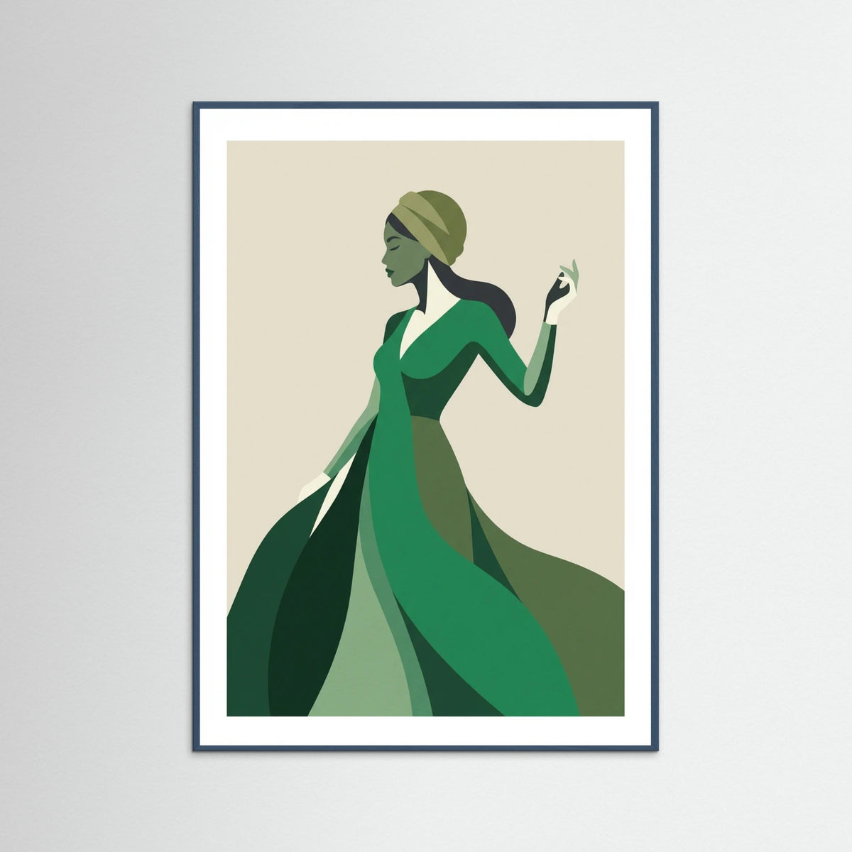 Teal Wood Green Coat Grace