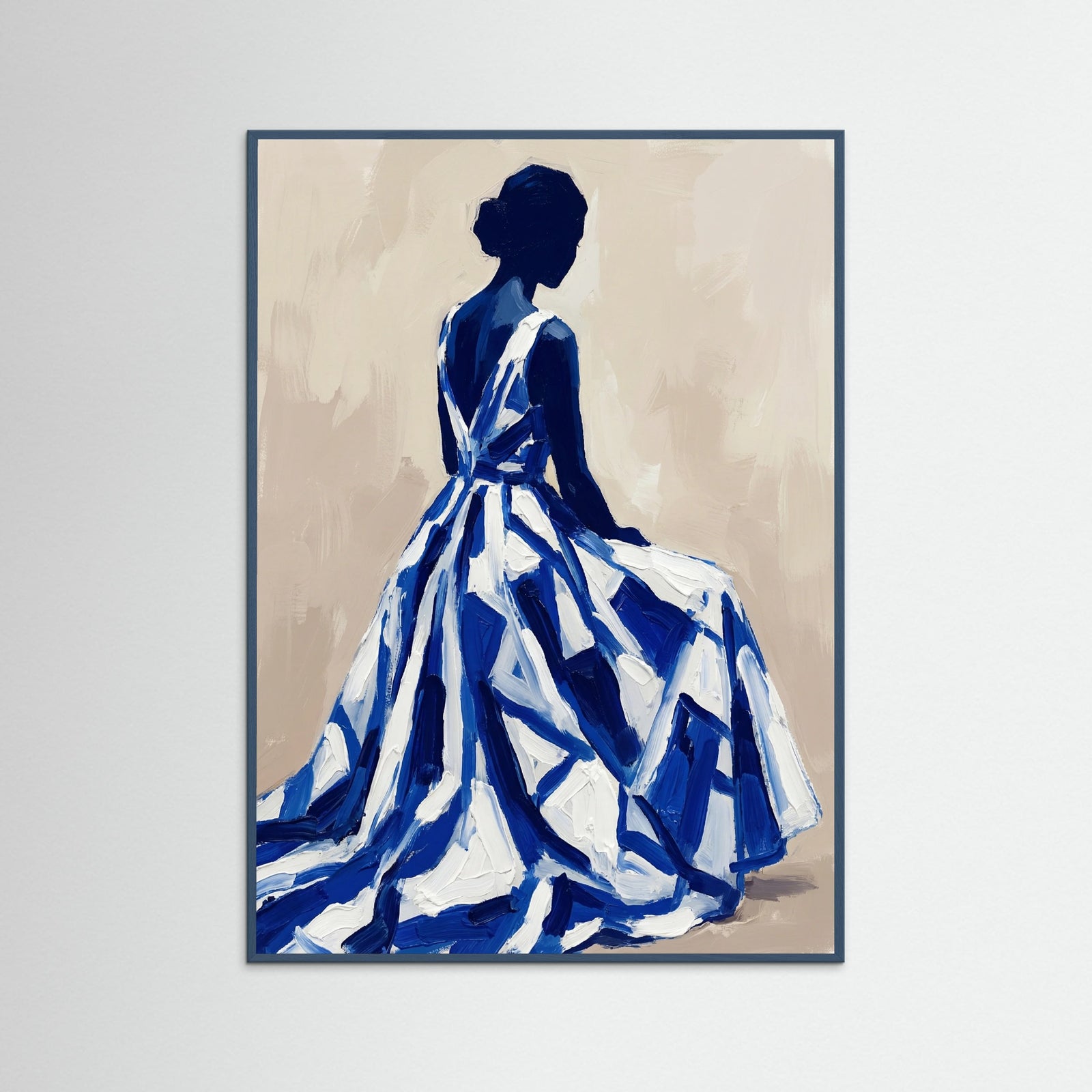 Teal Wood Green Stripe Silhouette