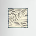 Teal Wood Grey diagonal stripe pattern Poster