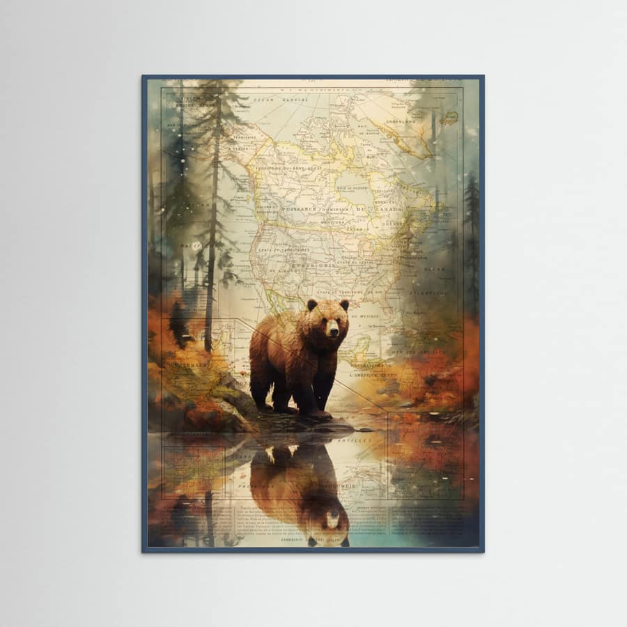 Teal Wood Grizzly 2 Poster