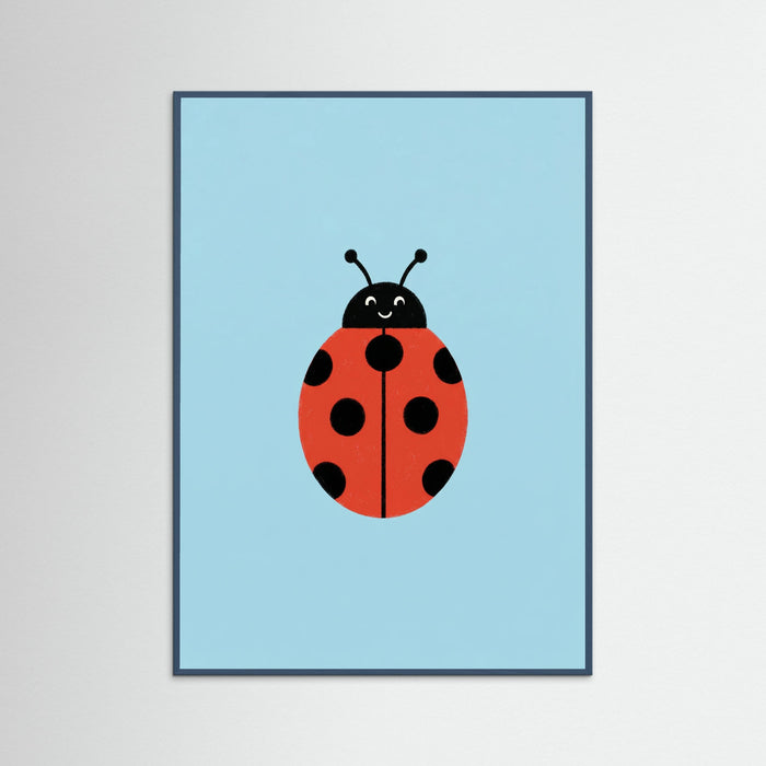 Teal Wood Happy Bee Art