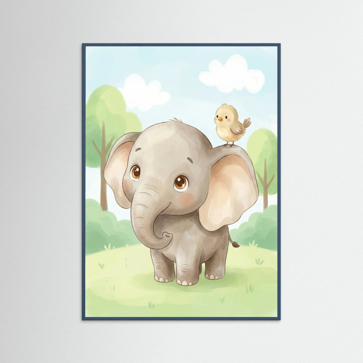 Teal Wood Happy Giraffe Friend