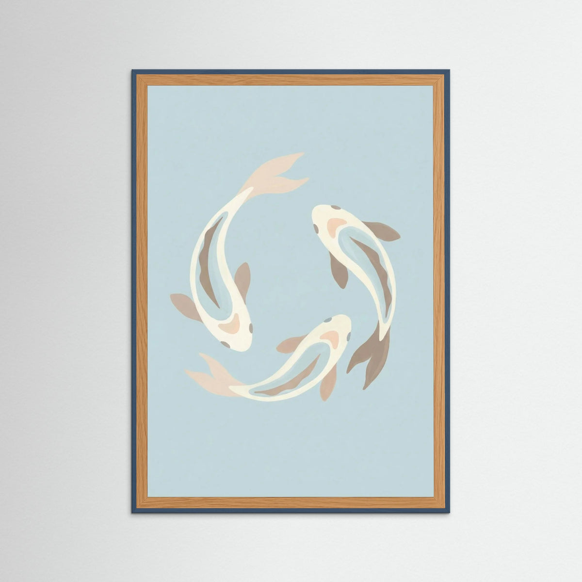 Teal Wood Harmonious Flight