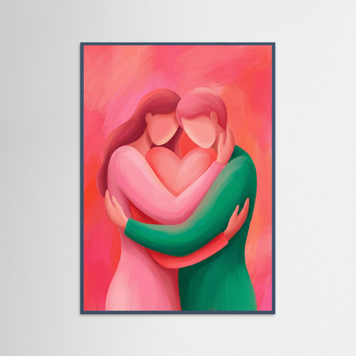 Teal Wood Heartfelt Connection