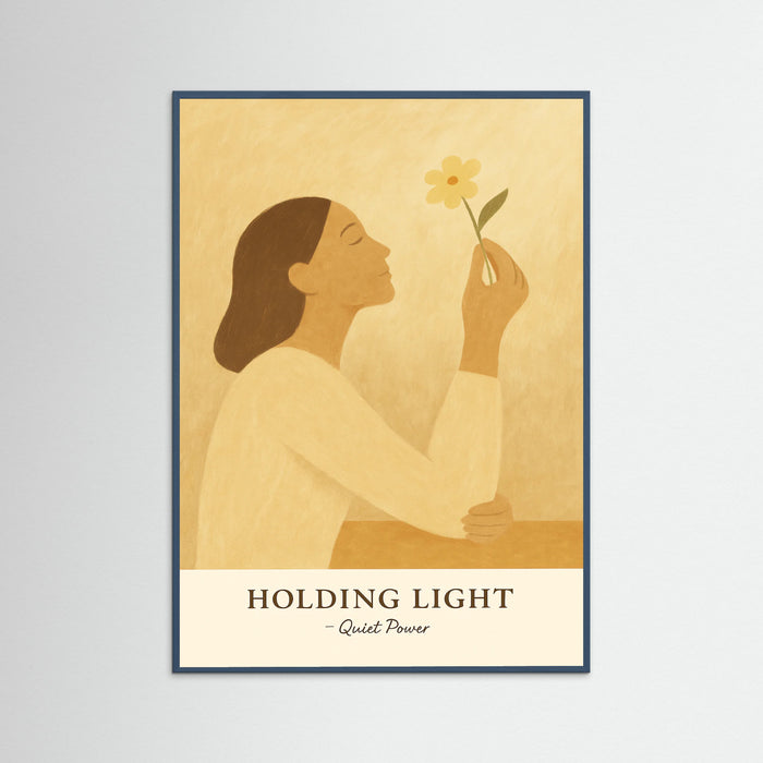 Teal Wood Holding light