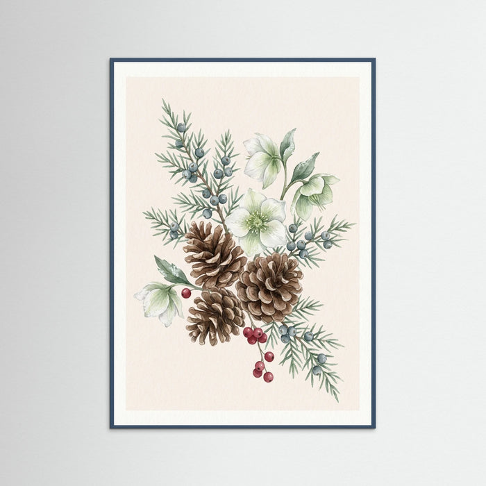 Teal Wood Holiday Greens