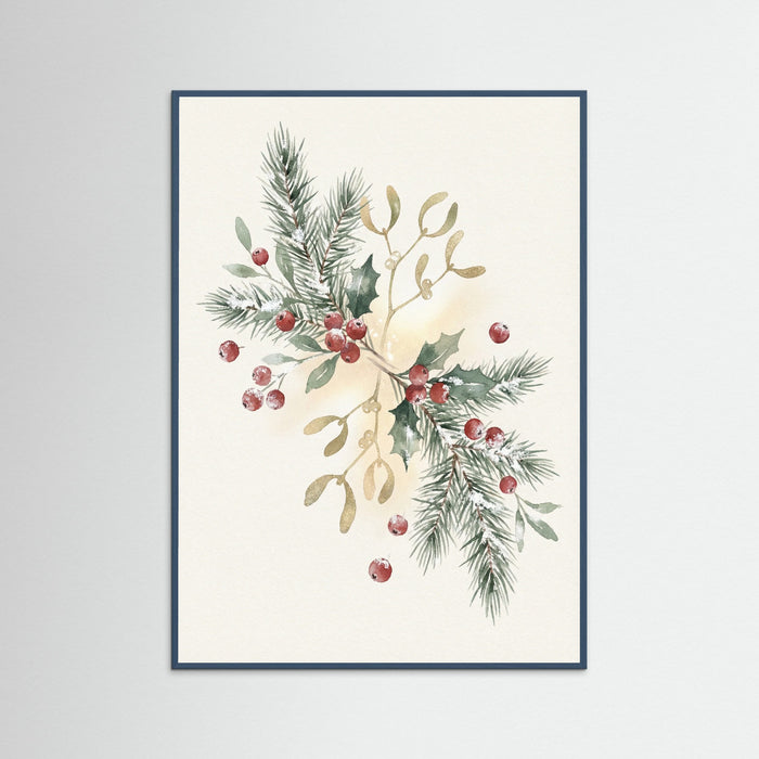 Teal Wood Holiday Harmony Wreath