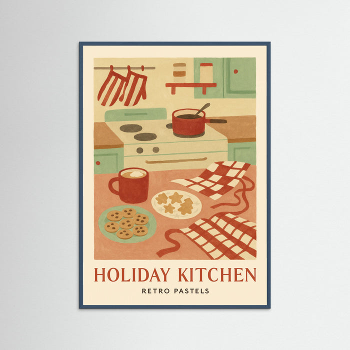 Teal Wood Holiday Kitchen