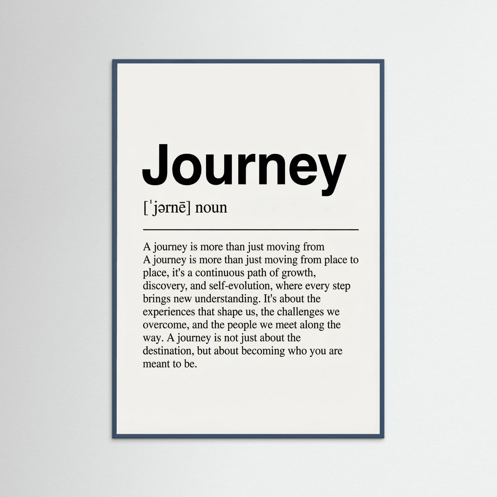 Teal Wood Home Definition Print