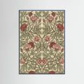 Teal Wood Honeysuckle Pattern 1876