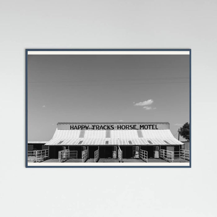 Teal Wood Horse Motel Poster