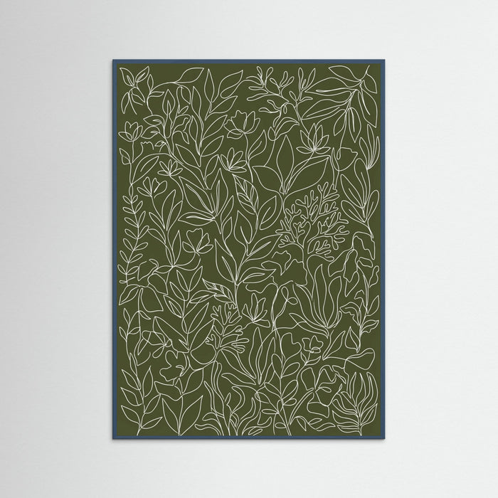 Teal Wood Human Tapestry