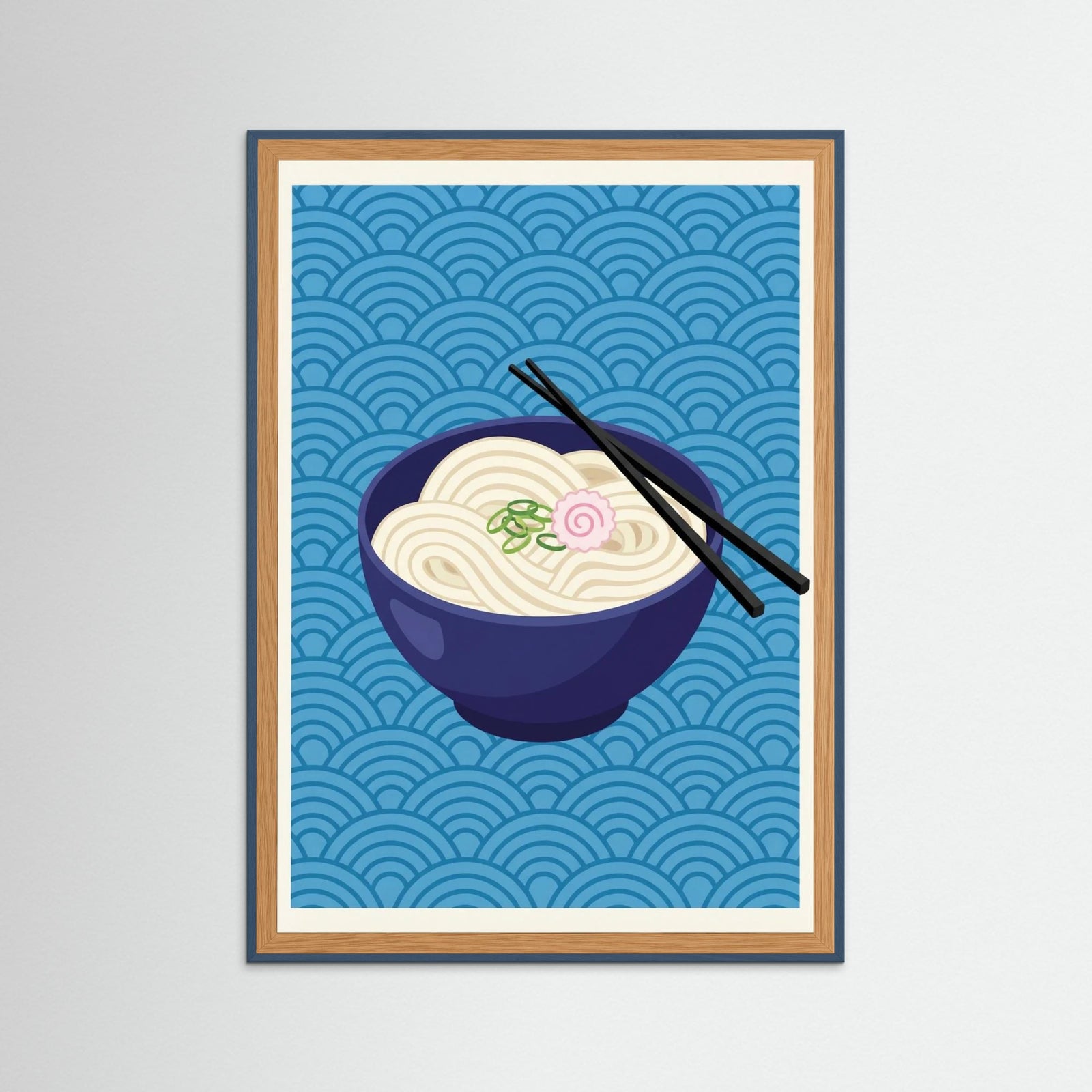 Teal Wood Iconic Ramen Poster