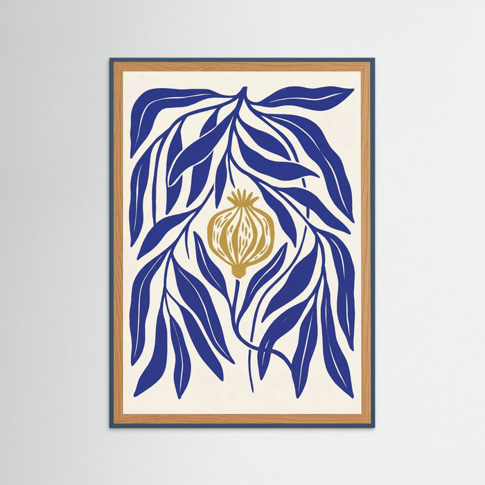 Teal Wood Indigo Bloom