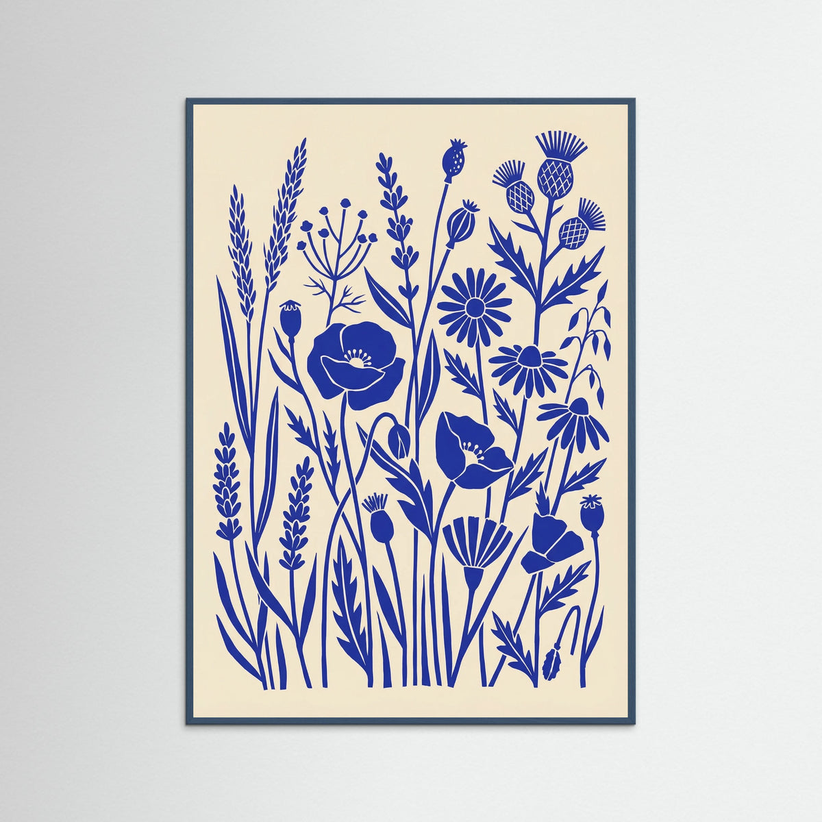 Teal Wood Indigo Folk Bloom