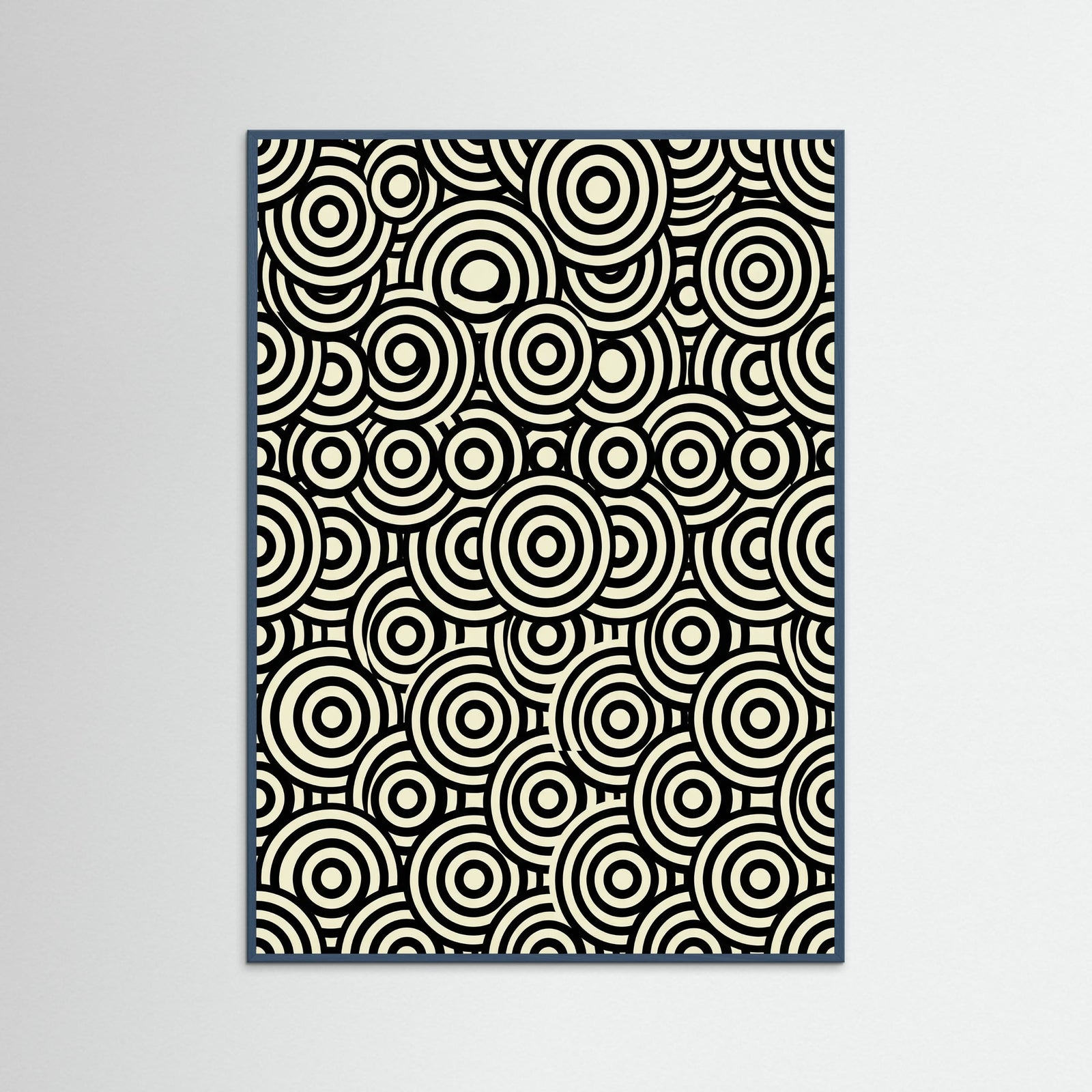 Teal Wood Infinite Dots Black