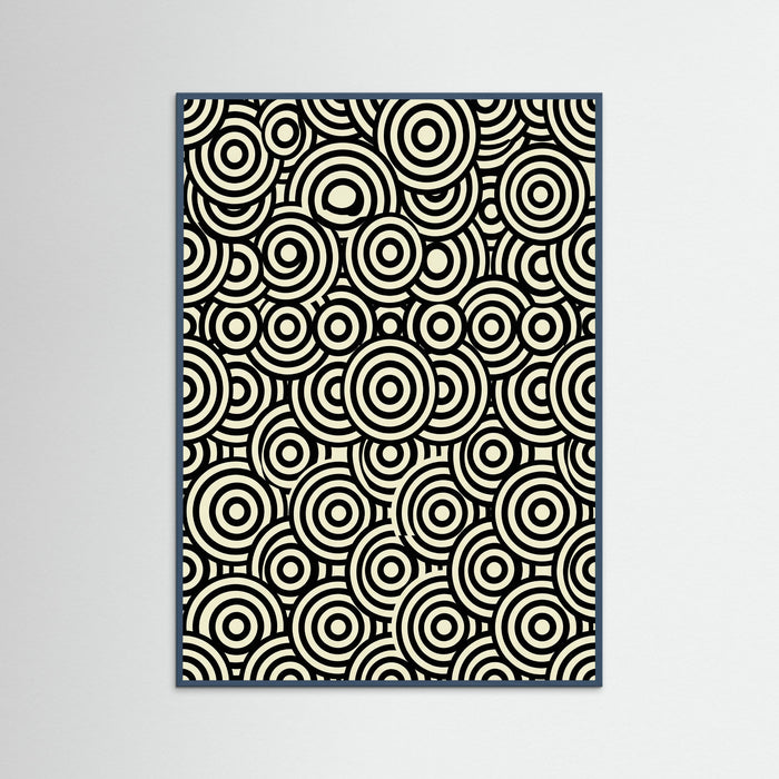 Teal Wood Infinite Dots Black