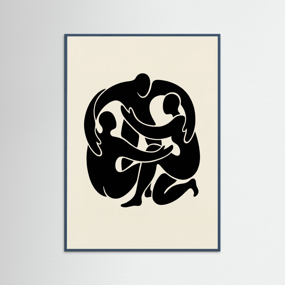 Teal Wood Intertwined Gaze Black