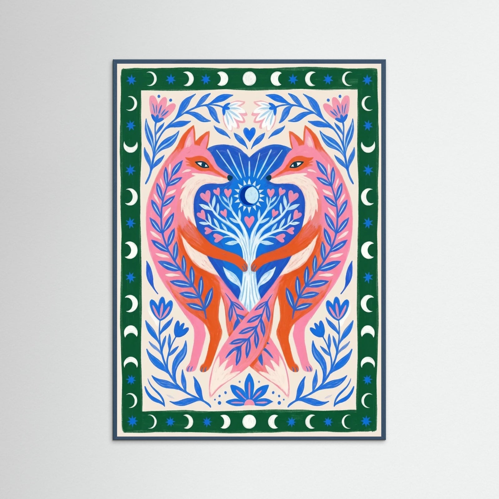 Teal Wood Intertwined Spirit