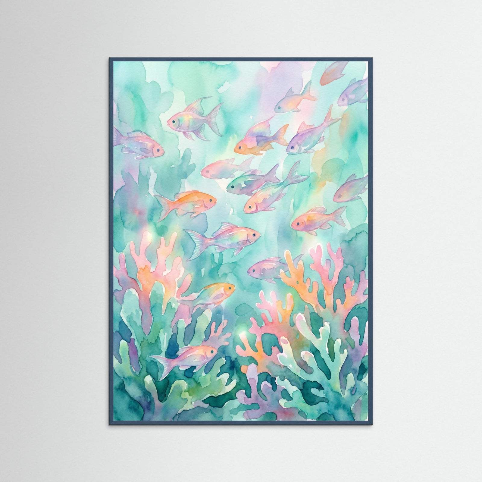 Teal Wood Jellyfish Bloom