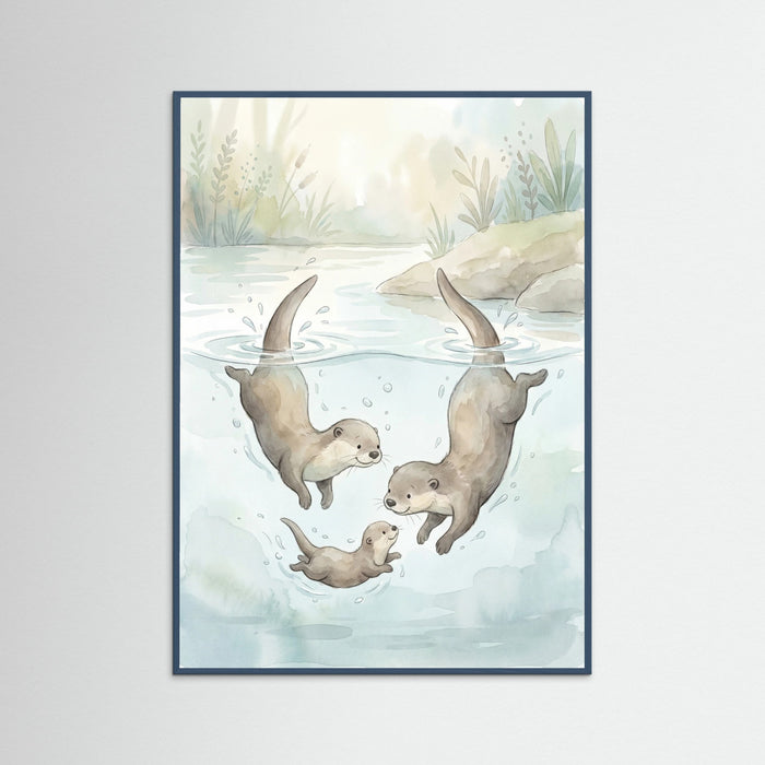 Teal Wood Joyful Elephant Play