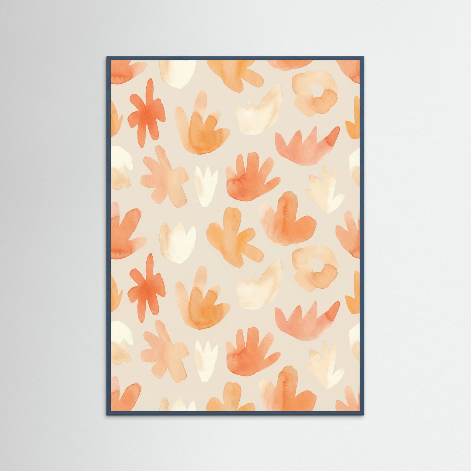 Teal Wood Joyful Floral Cuts