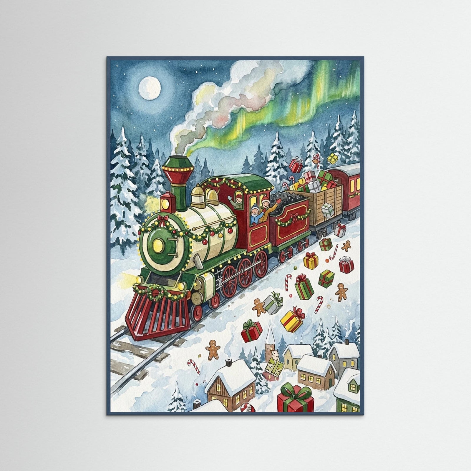 Teal Wood Joyful Gift Flight