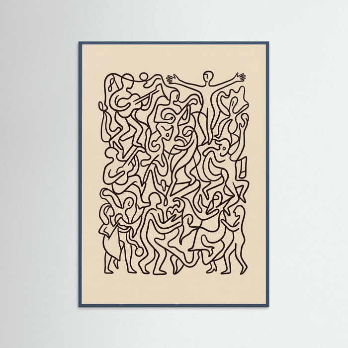 Teal Wood Joyful Lines